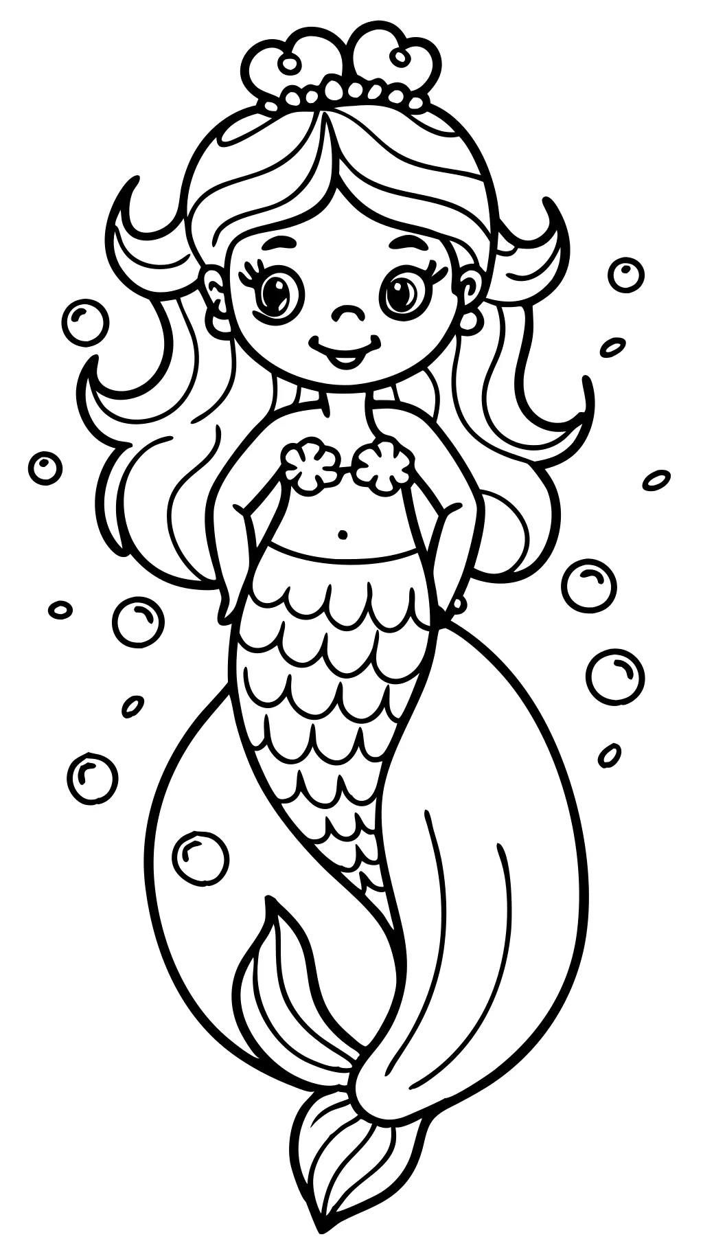 mermaids coloring pages